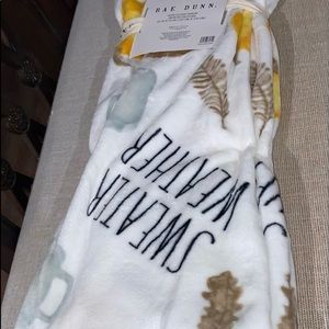 Rae dunn sweater weather throw blanket